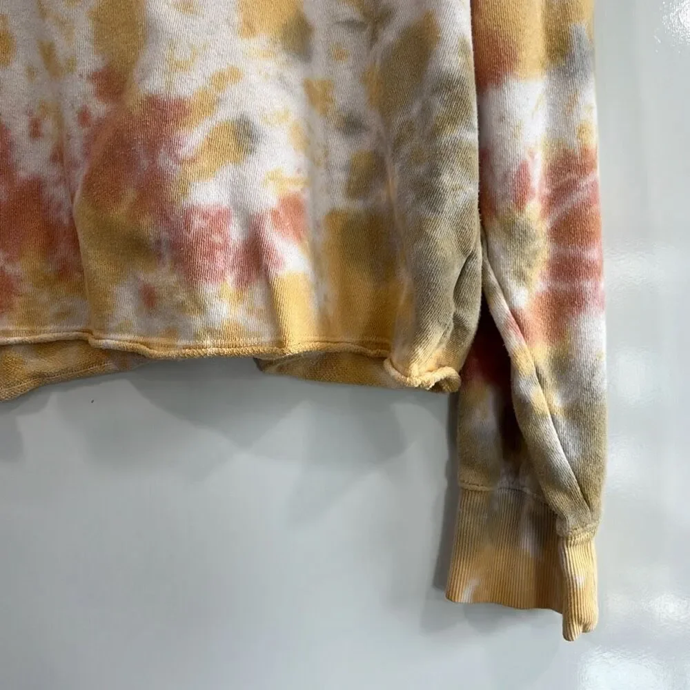 Old Navy Kids Tie‎ Dye Crop Hoodie XL 14/16 Orange